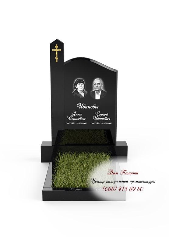 Модель памятника на двоих из гранита - ДВН017