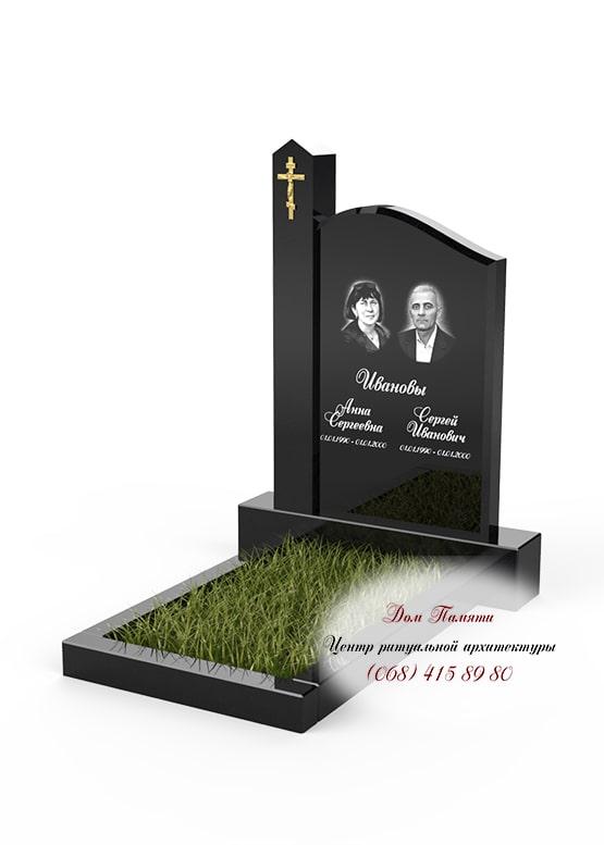 Модель памятника на двоих из гранита - ДВН017