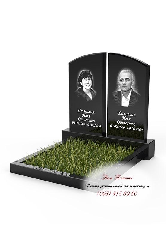 Модель памятника на двоих из гранита - ДВН023