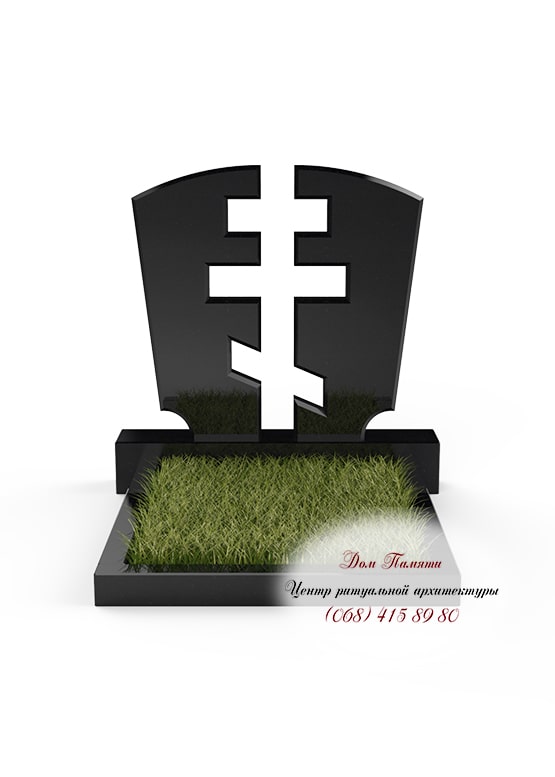 Модель памятника на двоих из гранита - ДВН028