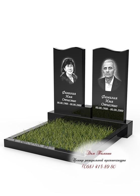 Модель памятника на двоих из гранита - ДВН034