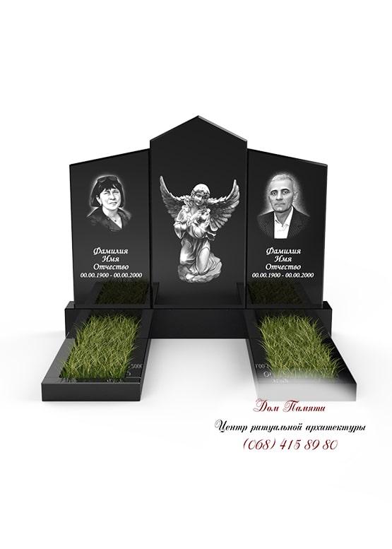 Модель памятника на двоих из гранита - ДВН059