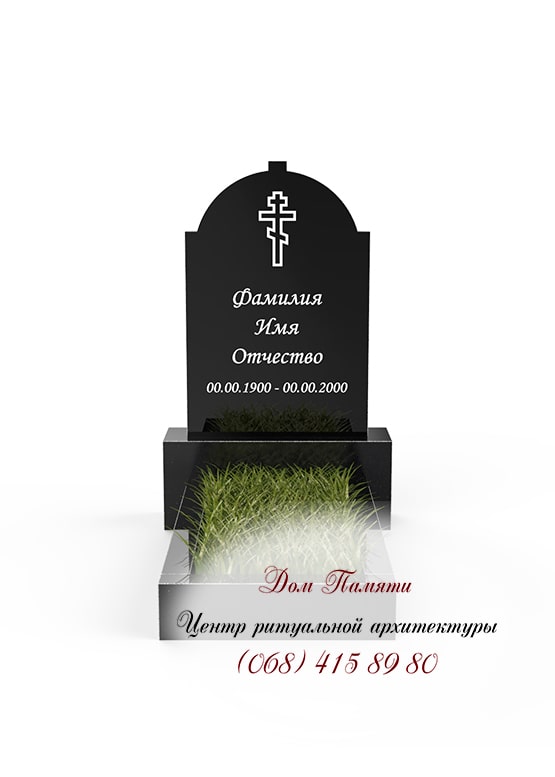 Бюджетная модель памятника из гранита - ЭКО010