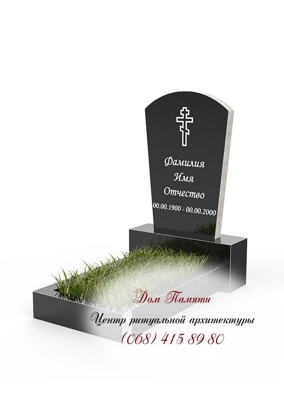 Бюджетная модель памятника из гранита - ЭКО013