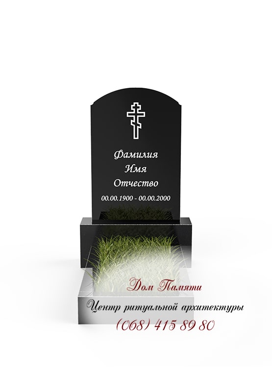 Бюджетная модель памятника из гранита - ЭКО014