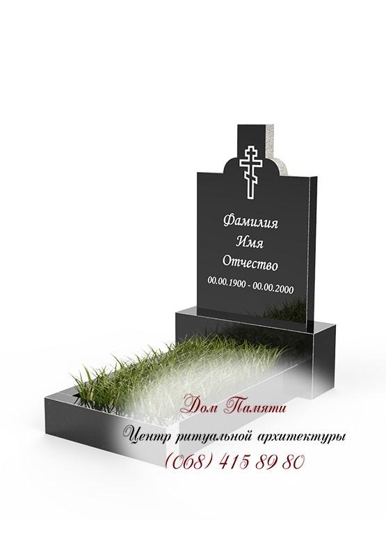 Бюджетная модель памятника из гранита - ЭКО016