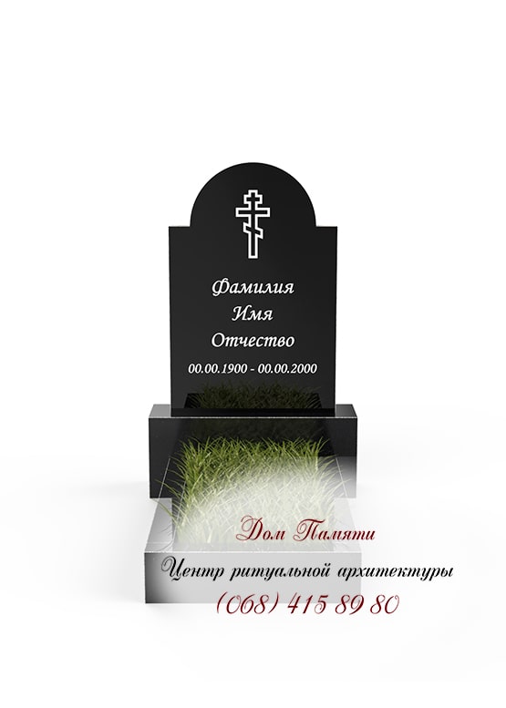 Бюджетная модель памятника из гранита - ЭКО018