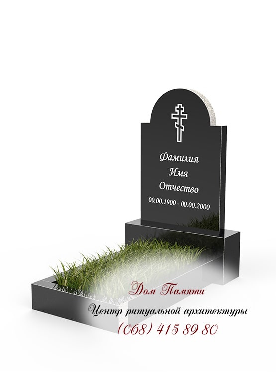 Бюджетная модель памятника из гранита - ЭКО018