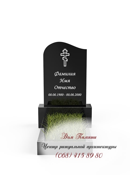 Бюджетная модель памятника из гранита - ЭКО021