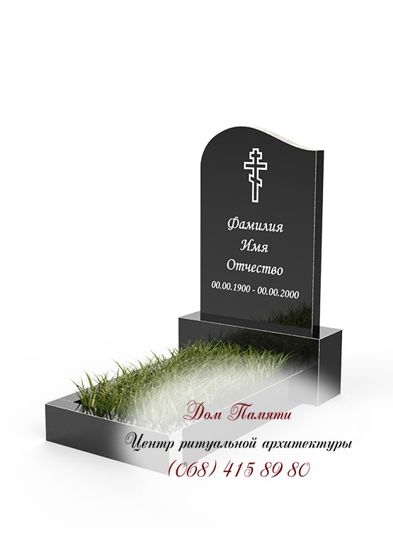 Бюджетная модель памятника из гранита - ЭКО021