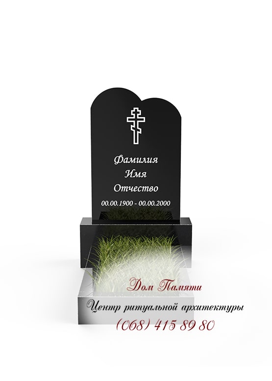 Бюджетная модель памятника из гранита - ЭКО022