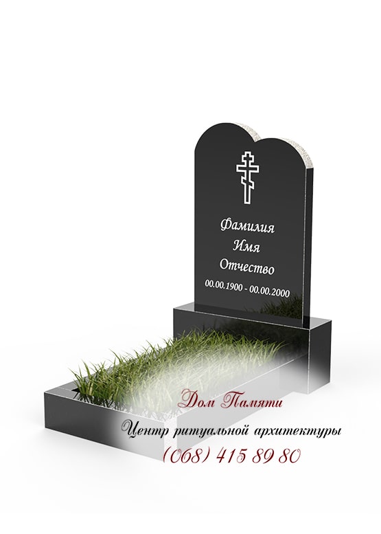 Бюджетная модель памятника из гранита - ЭКО022