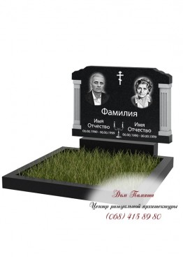 Горизонтальный памятник. Модель  - ГОР058