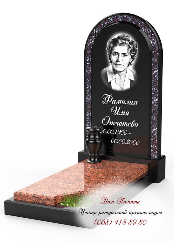 Памятник с инкрустацией - ИНК003
