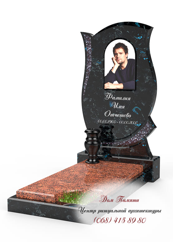 Памятник с инкрустацией - ИНК006