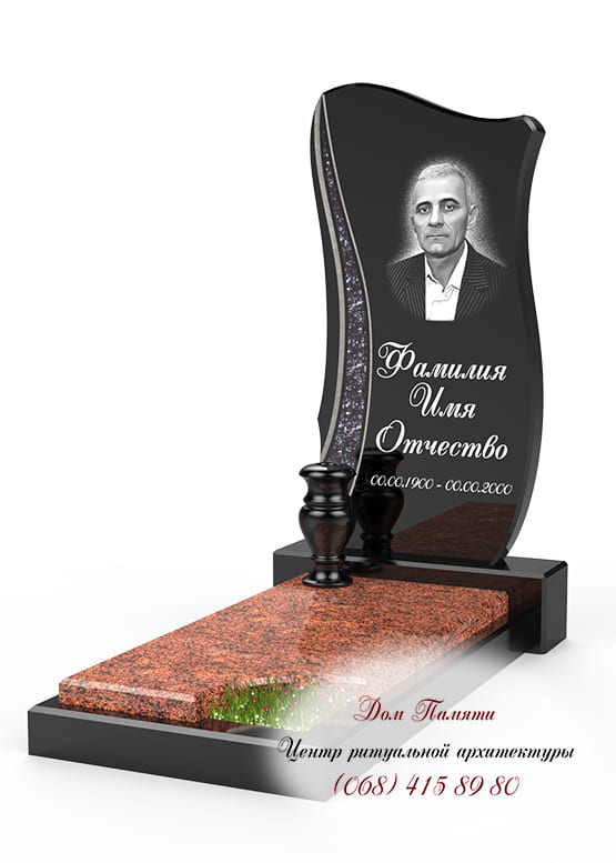 Памятник с инкрустацией - ИНК007