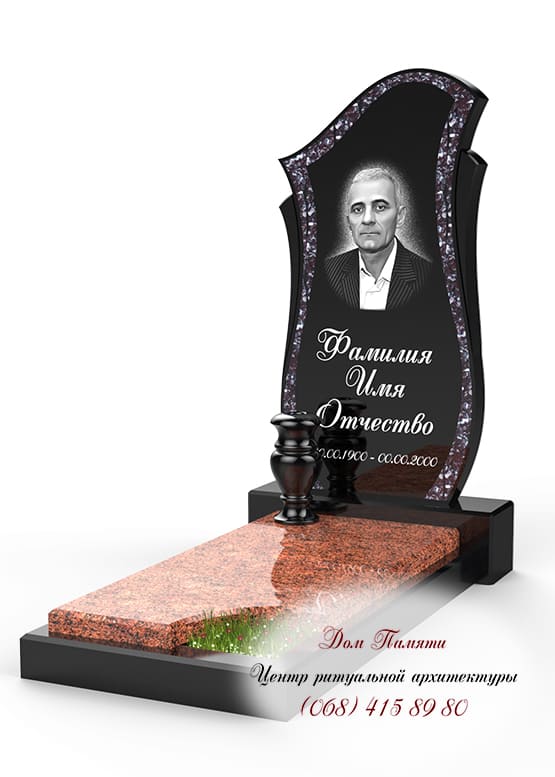 Памятник с инкрустацией - ИНК011