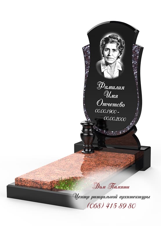 Памятник с инкрустацией - ИНК012