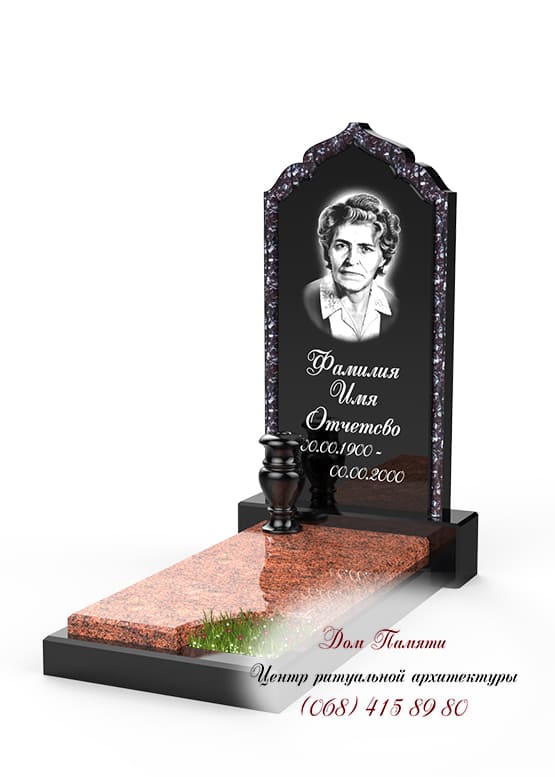 Памятник с инкрустацией - ИНК019