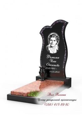 Памятник с инкрустацией. Модель - ИНК021