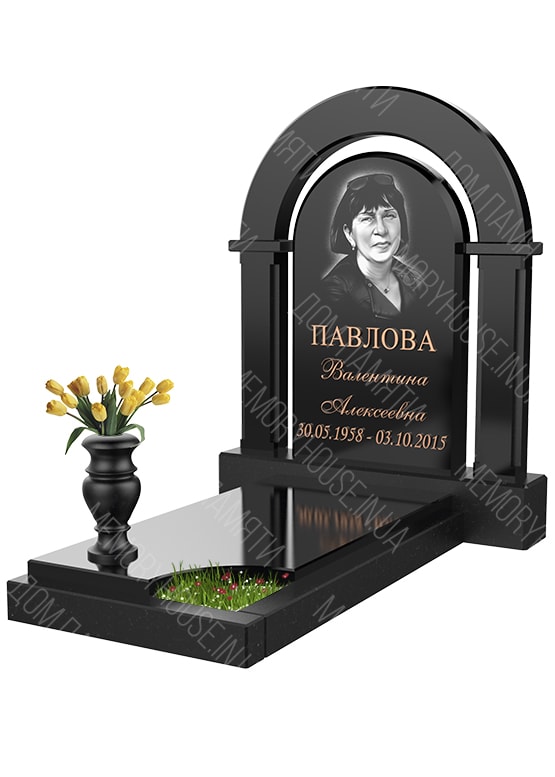 Модель памятника с аркой из гранита - КОЛ001
