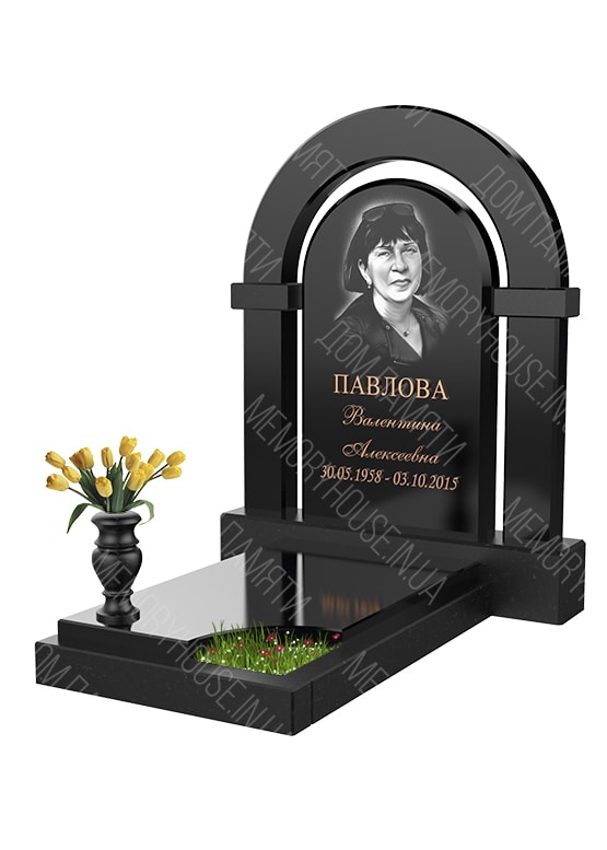 Модель памятника с аркой из гранита - КОЛ003