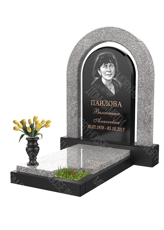 Модель памятника с аркой из гранита - КОЛ004