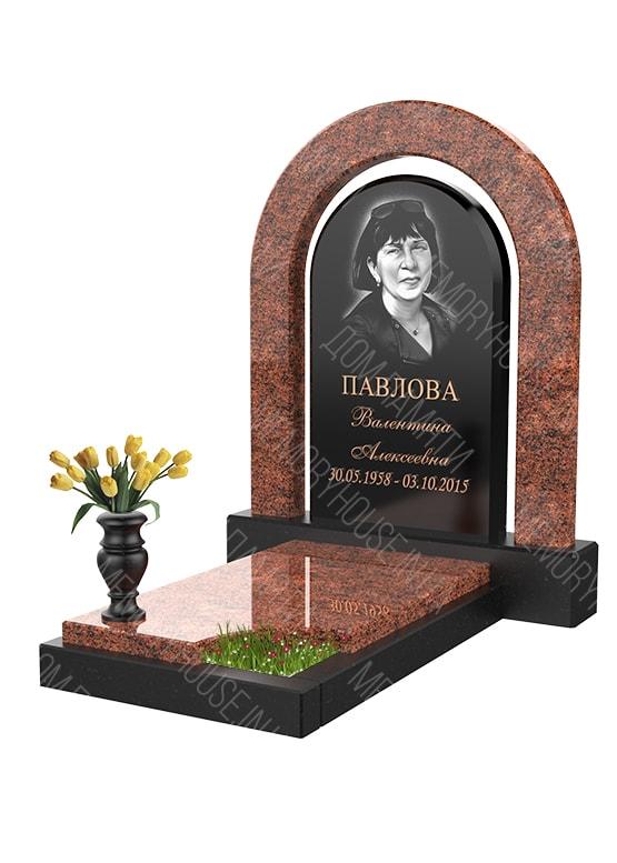 Модель памятника с аркой из гранита - КОЛ004