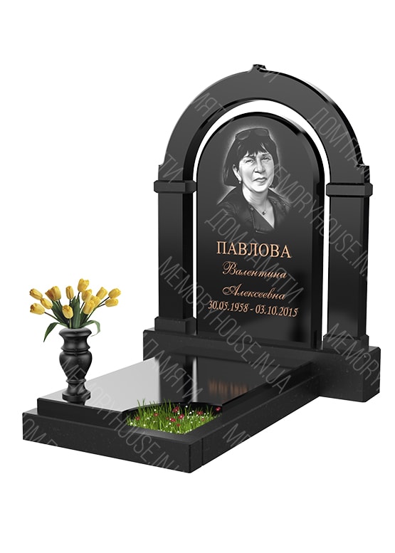 Модель памятника с аркой из гранита - КОЛ005