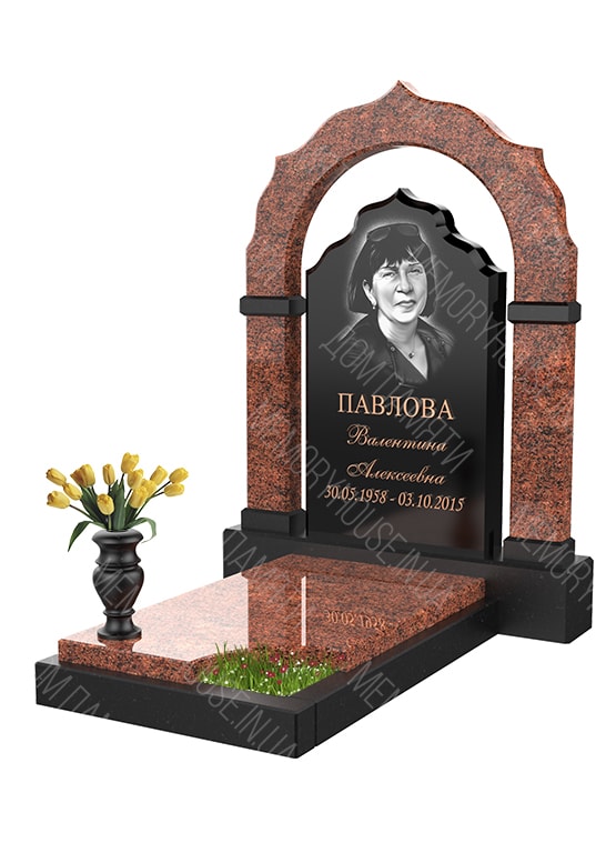 Модель памятника с аркой из гранита - КОЛ006
