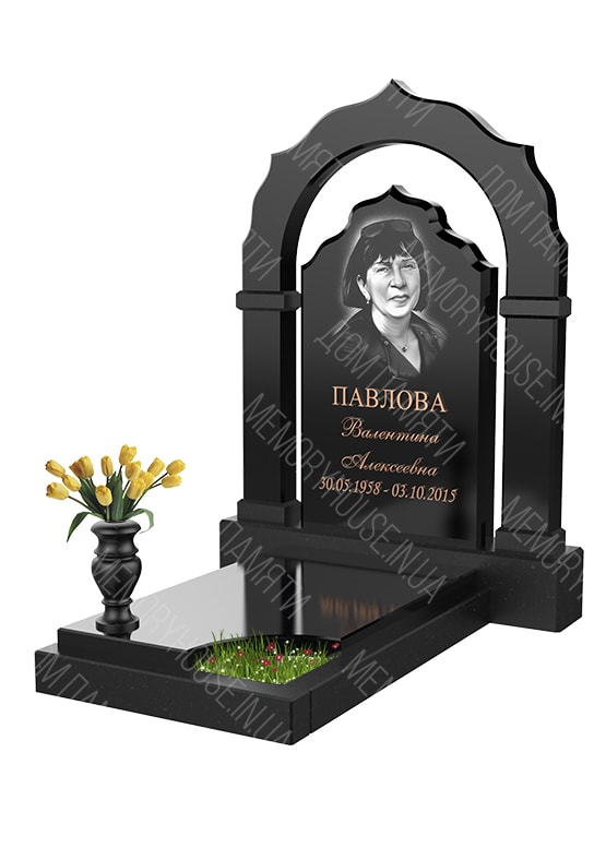 Модель памятника с аркой из гранита - КОЛ006