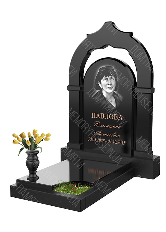 Модель памятника с аркой из гранита - КОЛ007