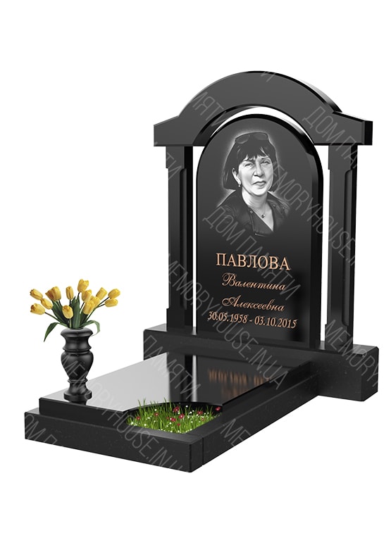 Модель памятника с аркой из гранита - КОЛ008