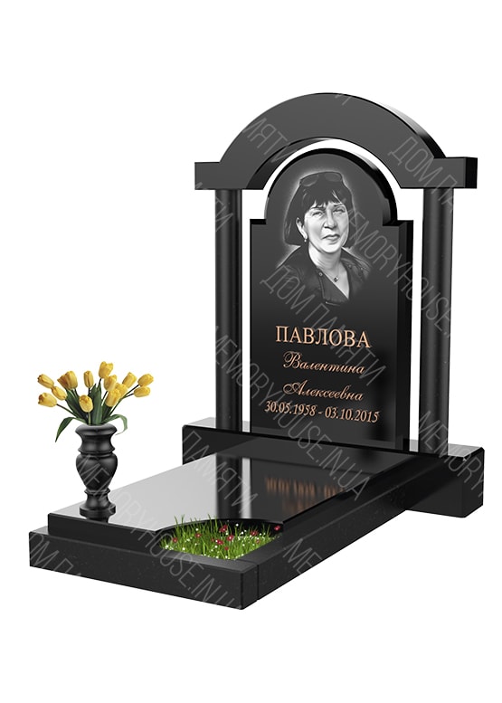 Модель памятника с аркой из гранита - КОЛ009