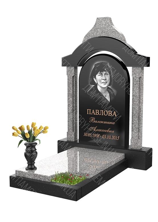 Модель памятника с аркой из гранита - КОЛ010