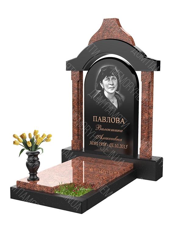 Модель памятника с аркой из гранита - КОЛ010