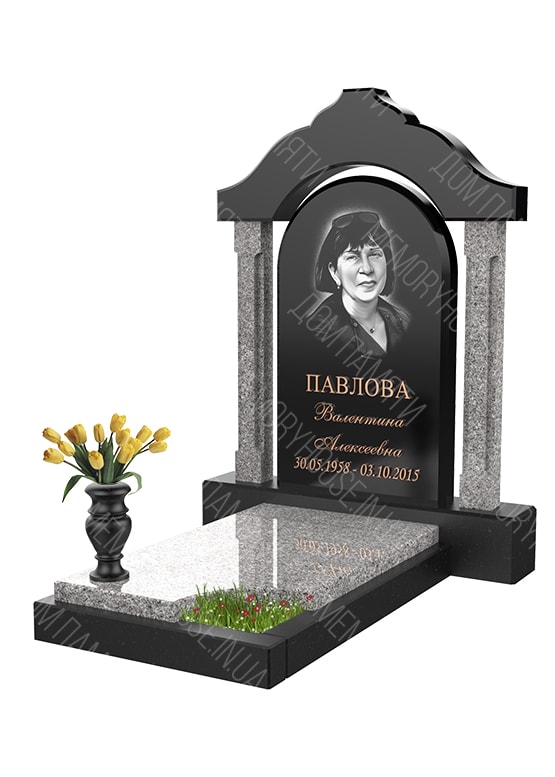 Модель памятника с аркой из гранита - КОЛ012