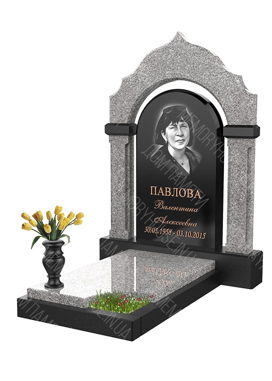 Модель памятника с аркой из гранита - КОЛ013