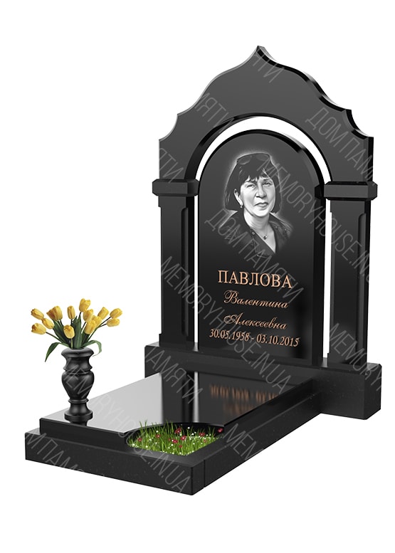 Модель памятника с аркой из гранита - КОЛ013