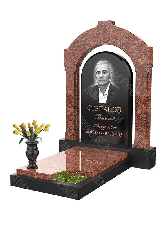 Модель памятника с аркой из гранита - КОЛ016