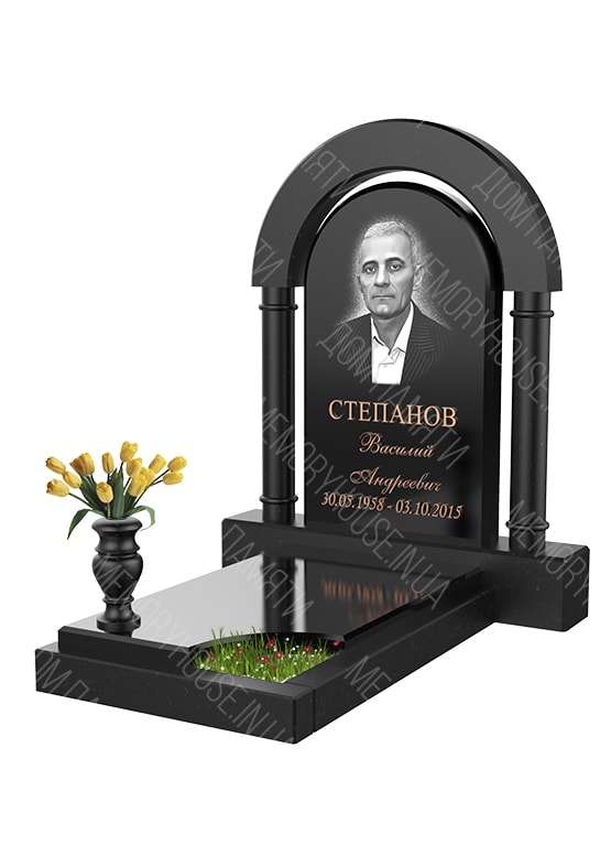 Модель памятника с аркой из гранита - КОЛ017