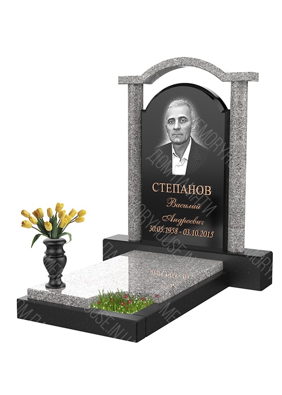 Модель памятника с аркой из гранита - КОЛ018