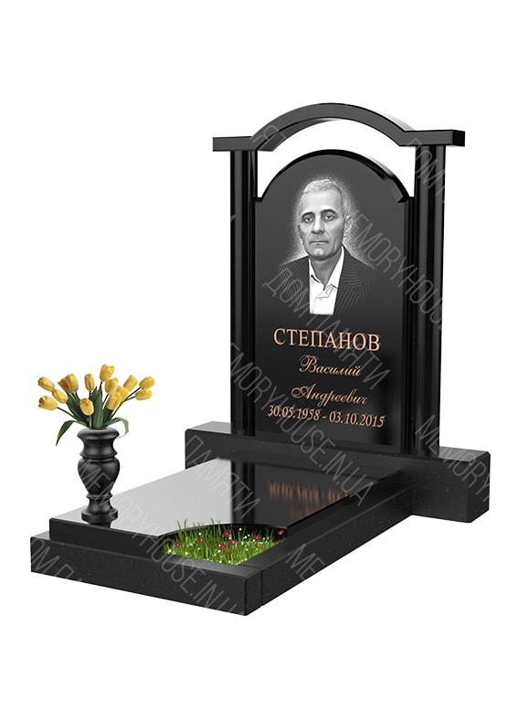 Модель памятника с аркой из гранита - КОЛ018