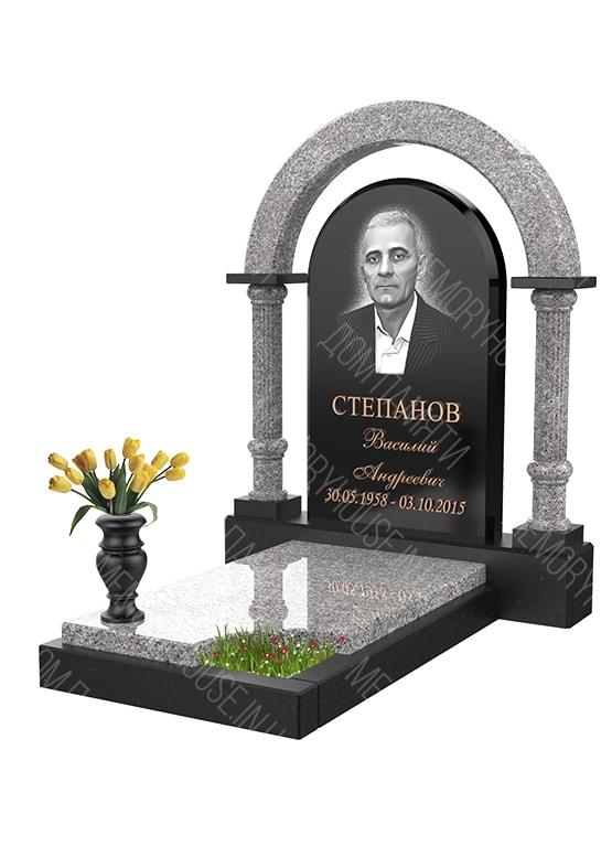 Модель памятника с аркой из гранита - КОЛ020