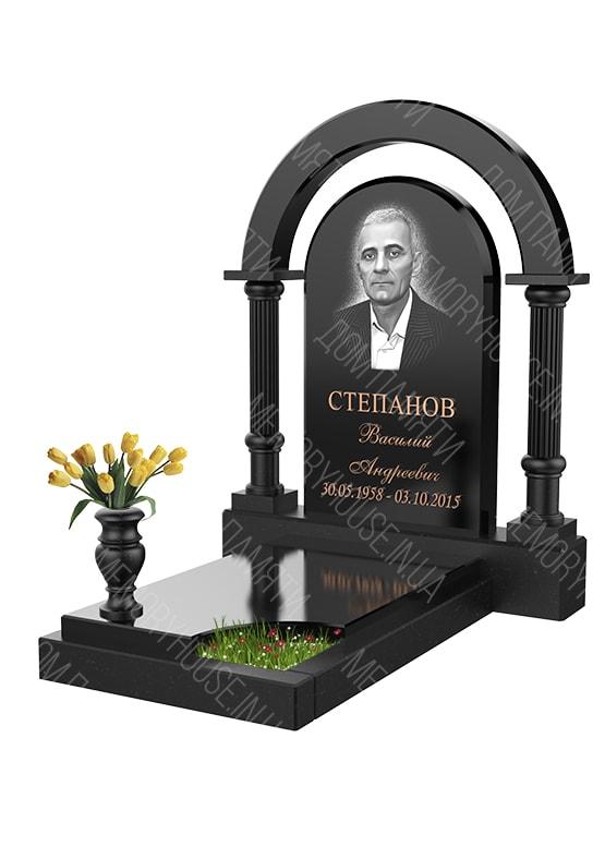 Модель памятника с аркой из гранита - КОЛ020