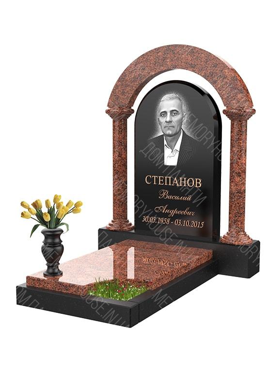 Модель памятника с аркой из гранита - КОЛ021