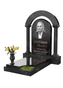 Памятник c аркой и колонами. Модель - КОЛ021