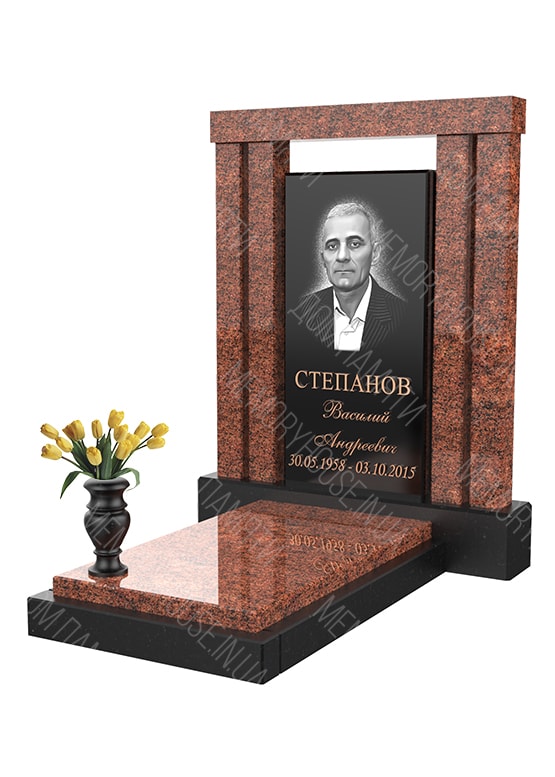 Модель памятника с аркой из гранита - КОЛ023