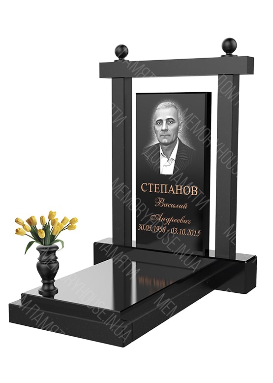 Модель памятника с аркой из гранита - КОЛ024
