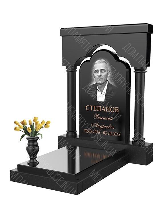 Модель памятника с аркой из гранита - КОЛ027